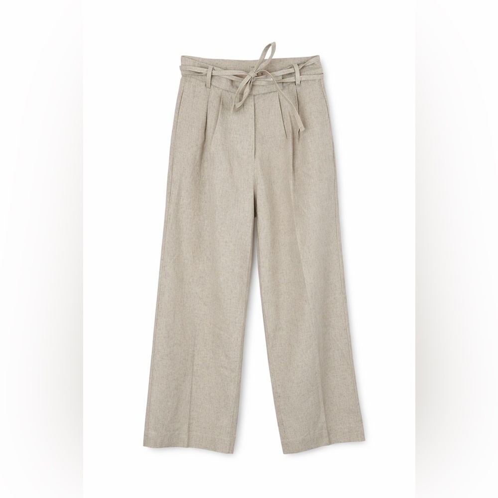 NWT ROARI Louise Trouser Oatmeal 26
